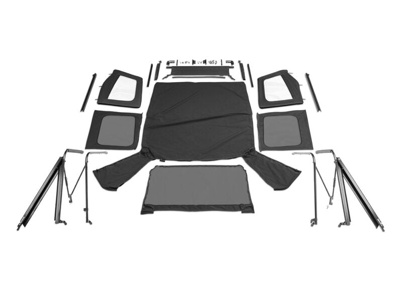 Rampage - RAM68215 - Rampage 1976-1983 Jeep CJ5 Complete Top - Black Denim - Shipped in Europe - Tuningsupply.com