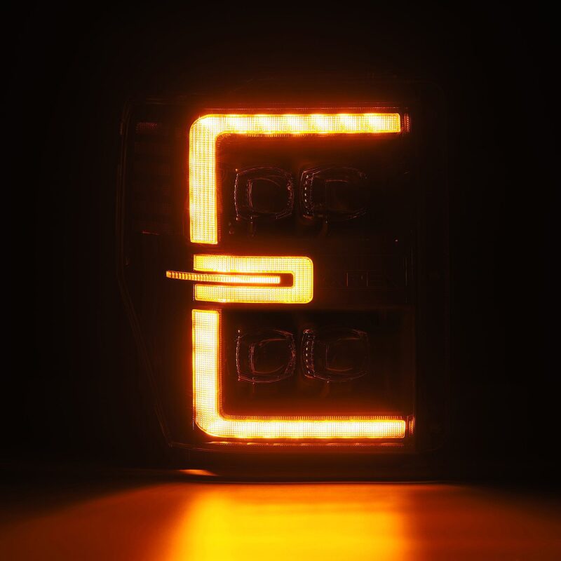 AlphaRex 880310 - ARX880310 - AlphaRex 08-10 Ford F250-550 NOVA-Series LED Projector Headlights Black w/Activ Light/Seq Signal - Shipped in Europe - Tuningsupply.com