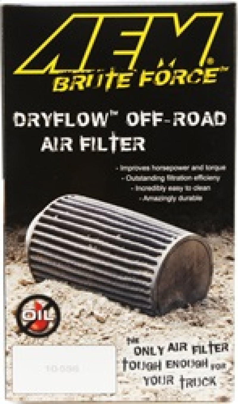 AEM Induction 21-2049BF - AEM21-2049BF - AEM 3.5 in x 9 in Dryflow Conical Air Filter - Shipped in Europe - Tuningsupply.com