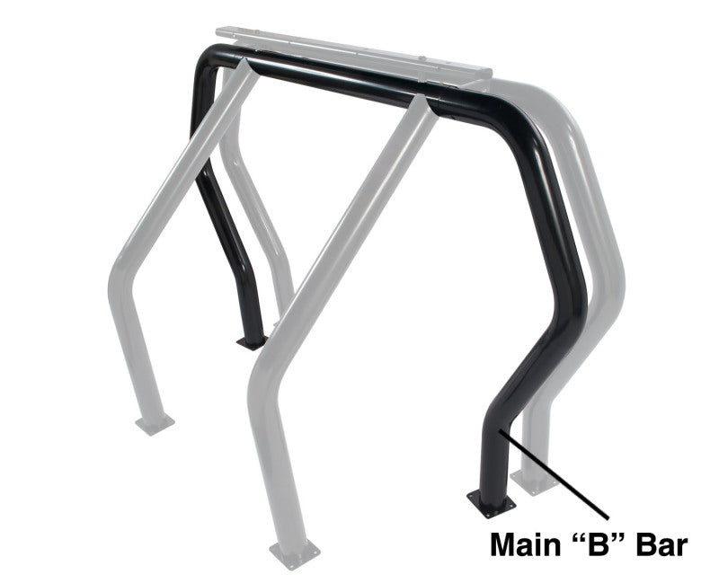 Go Rhino 90002B - GOR90002B - Go Rhino RHINO Bed Bar - Rear Main B bar - Black - Shipped in Europe - Tuningsupply.com
