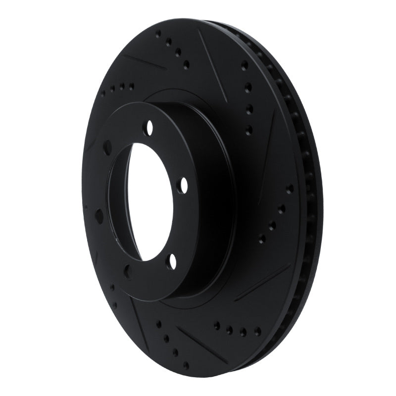 R1 Concepts 633-76126R - RNC633-76126R - R1 03-09 Lexus GX470 Front Right Drilled & Slotted Black Brake Rotor - Shipped in Europe - Tuningsupply.com