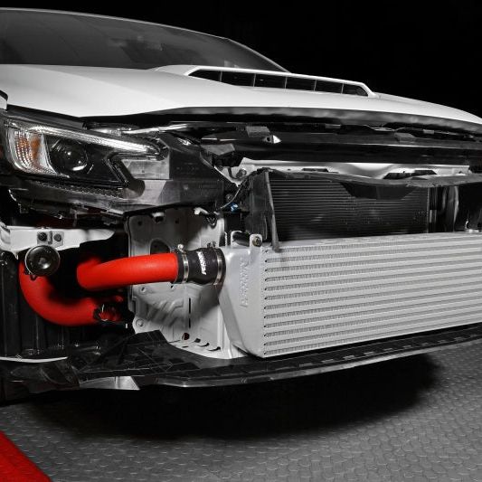 Perrin Performance PSP-ITR-441SL/RD - PERPSP-ITR-441SL/RD - PERRIN 22-25 Subaru WRX Front Mount Intercooler Kit (Red Tubes & Silver Core) - Shipped in Europe - Tuningsupply.com