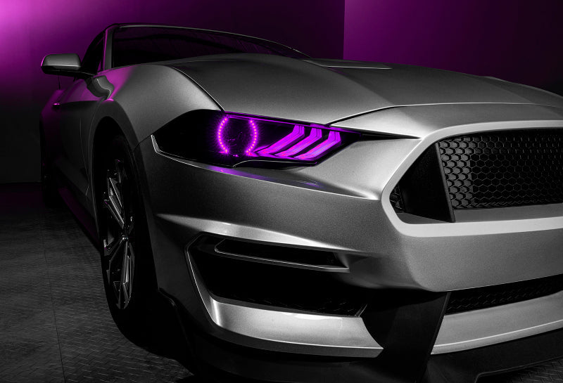 ORACLE Lighting 1446-332 - ORL1446-332 - Oracle 18-21 Ford Mustang Dynamic DRL w/ Halo Kit & Sequential Turn Signal - ColorSHIFT - Shipped in Europe - Tuningsupply.com