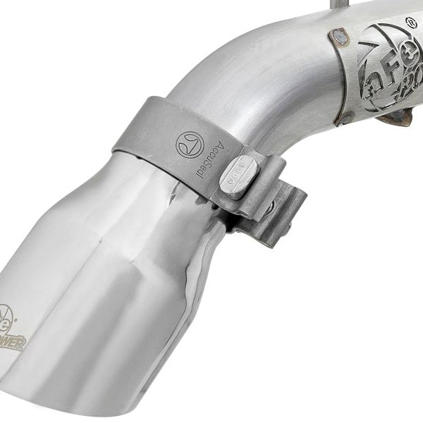 aFe 49-48070-1P - AFE49-48070-1P - aFe MACH Force-Xp Axle-Back Exhaust System w/Polished Tip 18-20 Jeep Wrangler L4-2.0T / V6-3.6L - Shipped in Europe - Tuningsupply.com