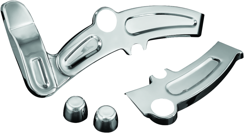 Kuryakyn 7773 - KUR7773 - Kuryakyn Boomerang Frame Covers 08-17 Softails Chrome - Shipped in Europe - Tuningsupply.com