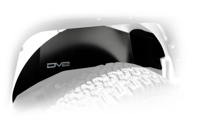 DV8 Offroad INFEND-01RB - DVEINFEND-01RB - DV8 Offroad 07-18 Jeep Wrangler JK Rear Aluminum Inner Fender - Black - Shipped in Europe - Tuningsupply.com