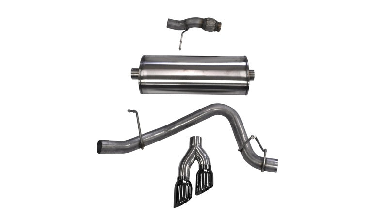 CORSA Performance 14859BLK - COR14859BLK - Corsa 2015-2020 Chevy Tahoe/GMC Yukon Cat-Back Exhaust Sport 3in Single Side Twin Black 4in Tips - Shipped in Europe - Tuningsupply.com
