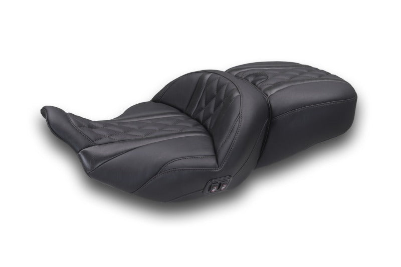 Mustang Motorcycle 89410 - MMP89410 - Mustang 2023-2025 Harley CVO Road Glide (ST) Heated Standard Reach One-Piece, 2 UP Seat Black - Shipped in Europe - Tuningsupply.com