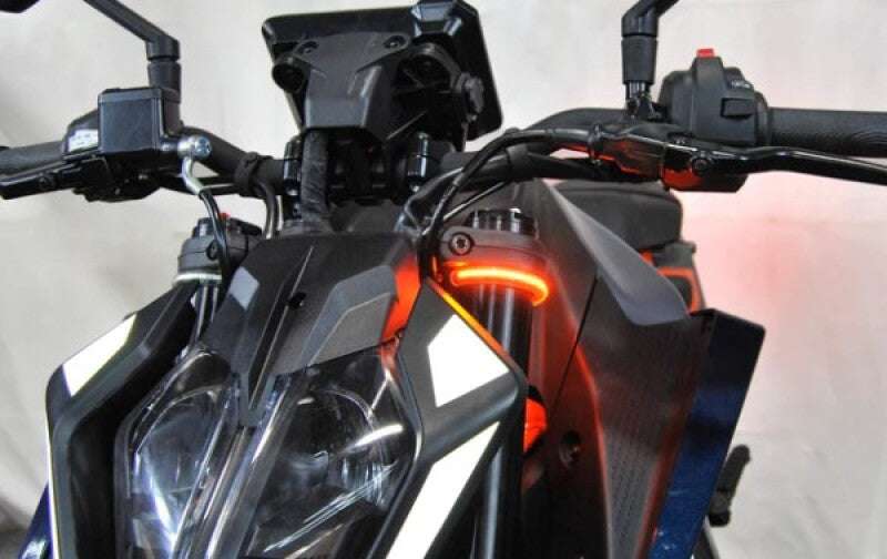 New Rage Cycles 390-FB-24 - NEW390-FB-24 - New Rage Cycles 24+ KTM 390 Duke Front Turn Signals - Shipped in Europe - Tuningsupply.com