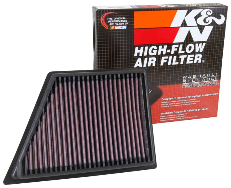 K&N Engineering 33-5054 - KNN33-5054 - K&N 2016 Cadillac CT6 V6 3.0L F/I (Right) Drop In Air Filter - Shipped in Europe - Tuningsupply.com