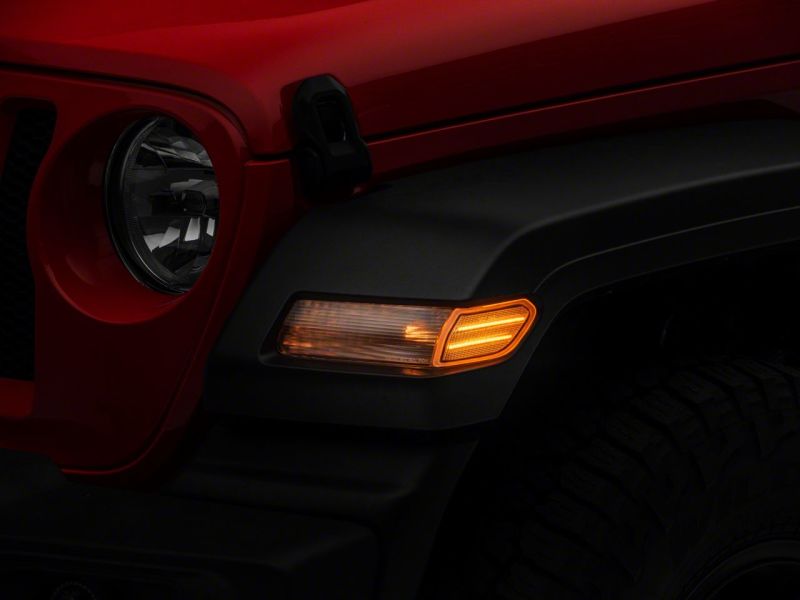 Raxiom J134142-JL - RAXJ134142-JL - Raxiom 18-23 Jeep Wrangler JL Axial Series LED Fender Flare Marker Lights- Clear - Shipped in Europe - Tuningsupply.com