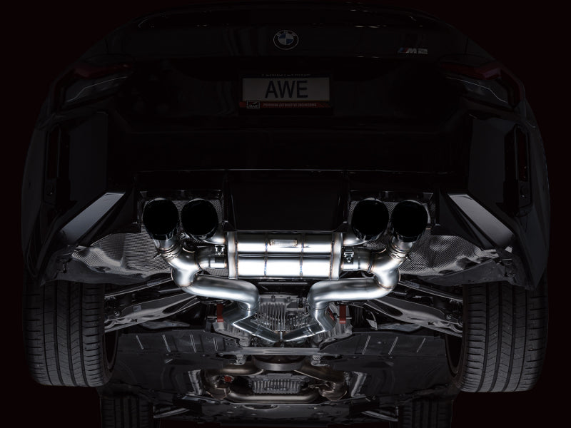 AWE Tuning 3025-43487 - AWE3025-43487 - AWE Tuning 23-24 BMW G87 M2 SwitchPath Edition Exhaust - Diamond Black Tips - Shipped in Europe - Tuningsupply.com