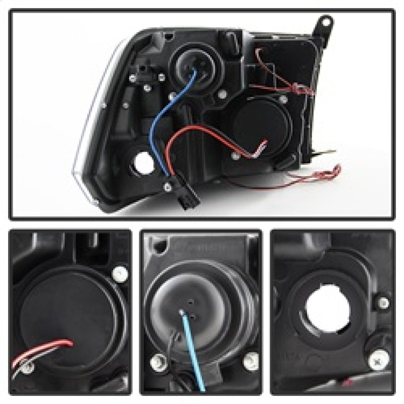 SPYDER 5010056 - SPY5010056 - Spyder Dodge Ram 1500 09-14 10-14 Projector Headlights Halogen- LED Halo LED- Smke PRO-YD-DR09-HL-SM - Shipped in Europe - Tuningsupply.com