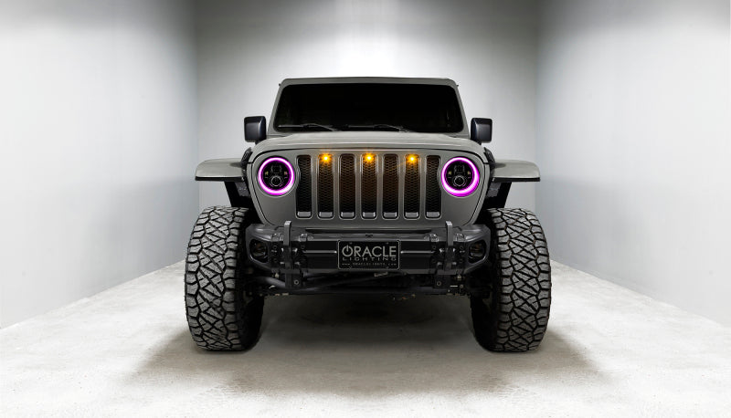 ORACLE Lighting 5769J-332 - ORL5769J-332 - Oracle Jeep Wrangler JL/Gladiator JT 7in. High Powered LED Headlights (Pair) - Dynamic - Shipped in Europe - Tuningsupply.com