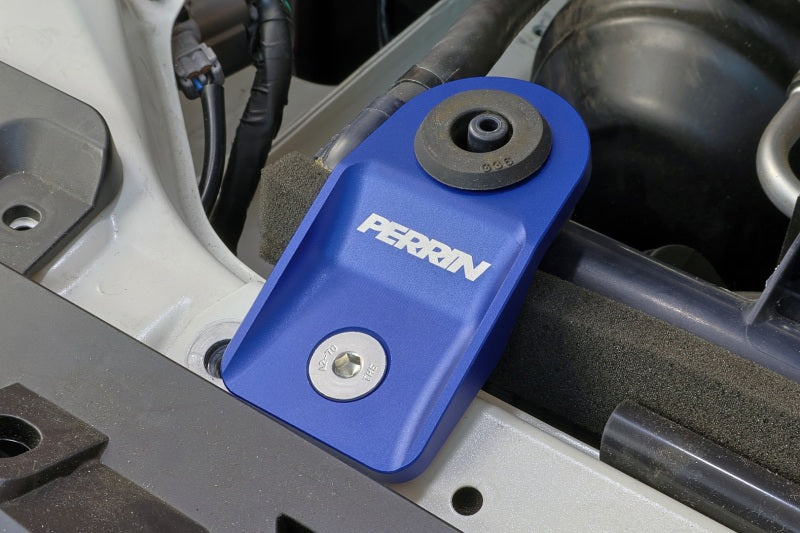 Perrin Performance PSP-ENG-522BL - PERPSP-ENG-522BL - PERRIN 08-14 Subaru WRX/STI / 08-11 Impreza / 08-10 Outback Upper Radiator Bracket Set - Blue - Shipped in Europe - Tuningsupply.com