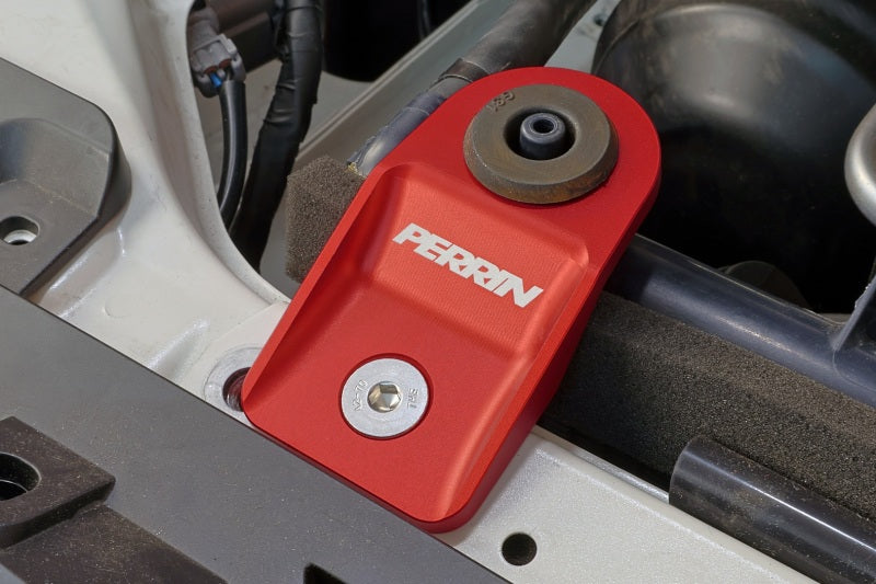 Perrin Performance PSP-ENG-522RD - PERPSP-ENG-522RD - PERRIN 08-14 Subaru WRX/STI / 08-11 Impreza / 08-10 Outback Upper Radiator Bracket Set - Red - Shipped in Europe - Tuningsupply.com