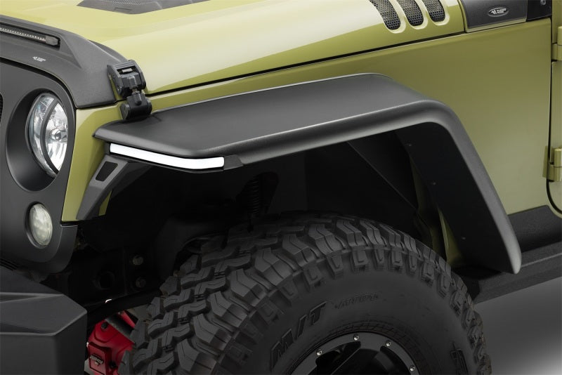 Rugged Ridge 11640.56 - RUG11640.56 - Rugged Ridge 07-18 Jeep Wrangler JK 2-Door+4-Door Unlimited Max Terrain Fender Flare Front+Rear Set - Shipped in Europe - Tuningsupply.com