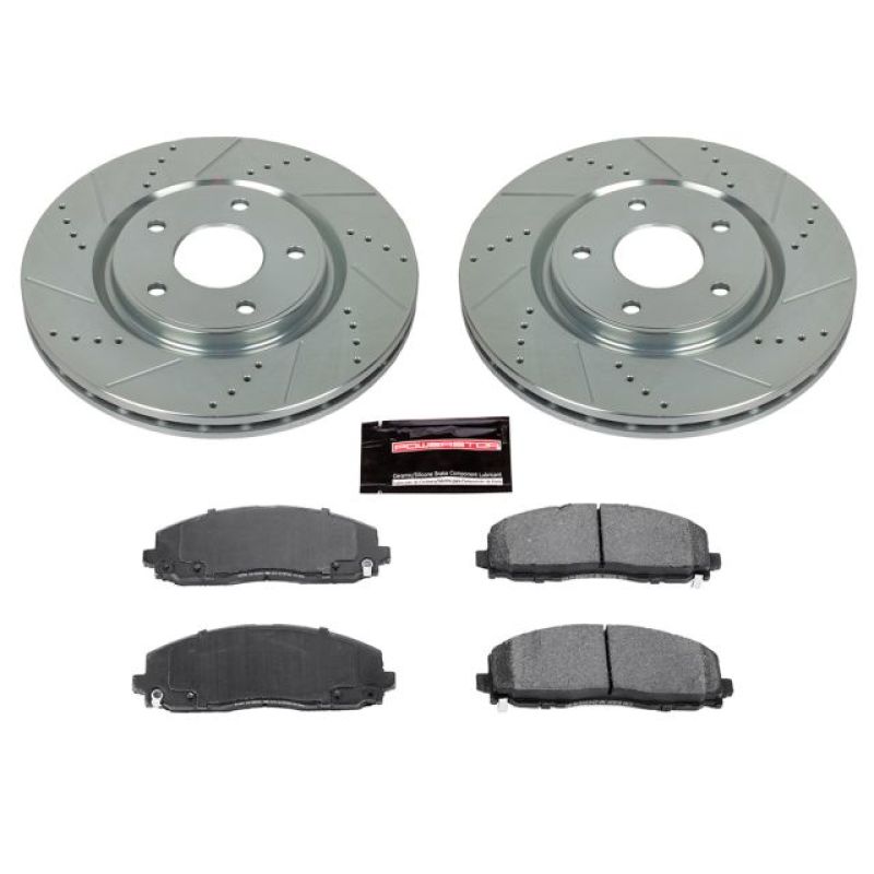 PowerStop K5959 - PSBK5959 - Power Stop 17-19 Chrysler Pacifica Front Z23 Evolution Sport Brake Kit - Shipped in Europe - Tuningsupply.com