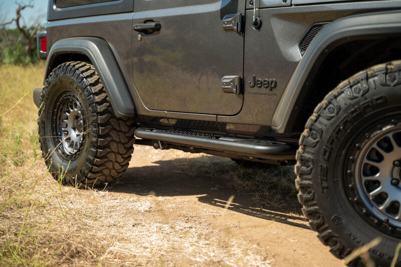 DV8 Offroad SRJL-10 - DVESRJL-10 - DV8 Offroad 2018+ Jeep Wrangler JL 2-Door Bolt-On OE Plus Side Steps - Shipped in Europe - Tuningsupply.com