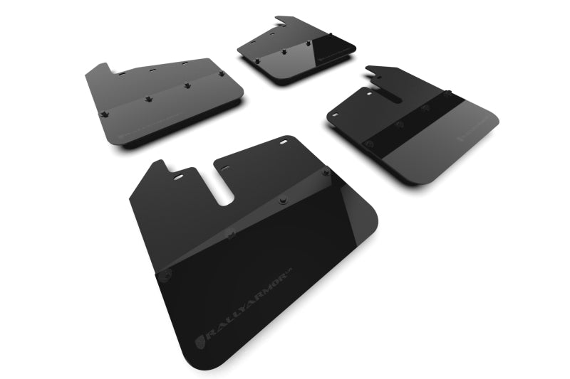 Rally Armor MF131-BLK-MBK - RALMF131-BLK-MBK - Rally Armor 20-26 GMC Sierra 2500/3500 HD Denali Black Mud Flap w/Metallic Black Logo - Shipped in Europe - Tuningsupply.com