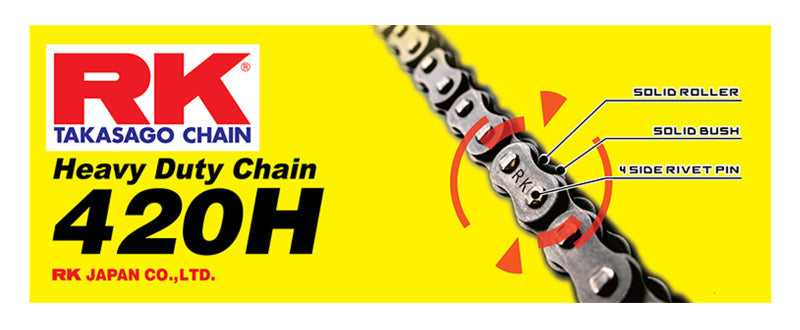 RK Chain 420H-120 - RKC420H-120 - RK Chain 420H-120 - Natural - Shipped in Europe - Tuningsupply.com