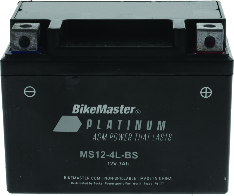 BikeMaster 780731 - BKM780731 - Batterie AGM BikeMaster - MS12-4L-BS - Shipped in Europe - Tuningsupply.com