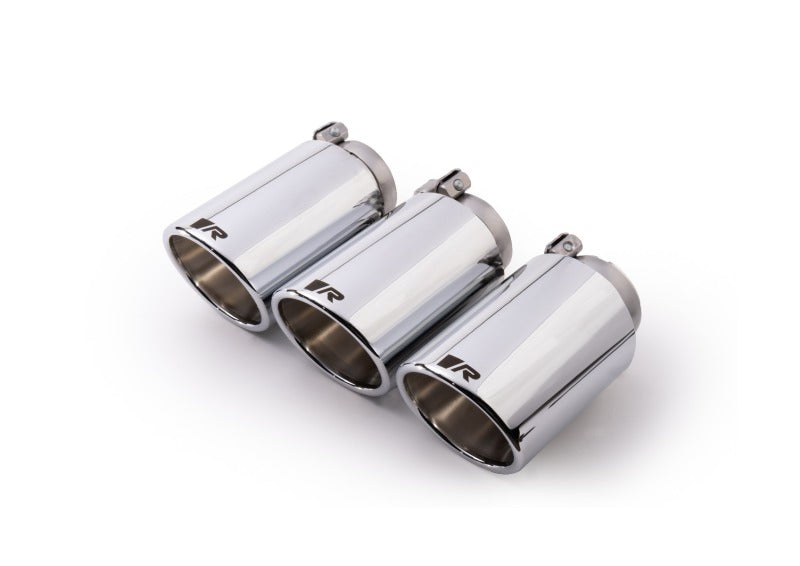 Remus 0036 70SR - RMS0036 70SR - Remus 2018 Honda Civic Type-R FK8 2.0T 102mm Angled Chrome w/Adj Clamp Tail Pipe Set (Triple Tip) - Shipped in Europe - Tuningsupply.com