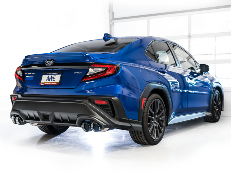 AWE Tuning 3020-42424 - AWE3020-42424 - AWE Tuning 22-25 Subaru VB WRX Track Edition Axle-Back Exhaust - Chrome Silver Tips - Shipped in Europe - Tuningsupply.com