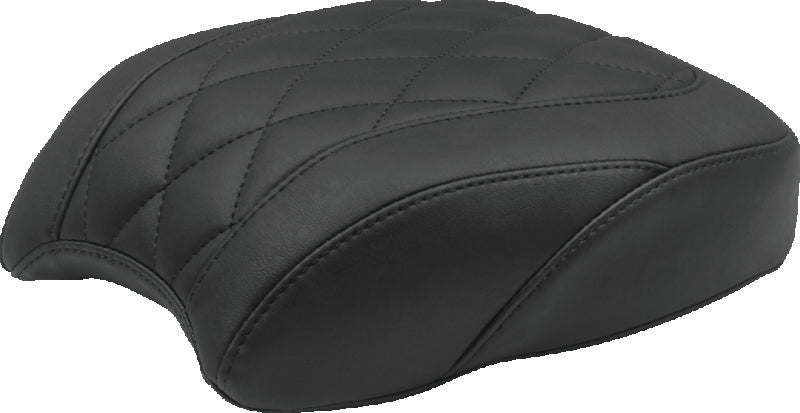 Mustang Motorcycle 76818 - MMP76818 - Mustang 97-21 Harley Touring Sissy Bar Pad (12 inch x 9 inch) Diamond Stitch- Black - Shipped in Europe - Tuningsupply.com