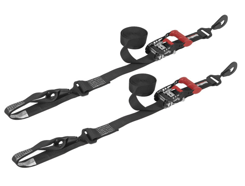SpeedStrap 15221-2 - SSP15221-2 - SpeedStrap 1 1/2In x 10Ft Ratchet Tie-Down w/ Soft-Tie (2 Pack) - Black - Shipped in Europe - Tuningsupply.com