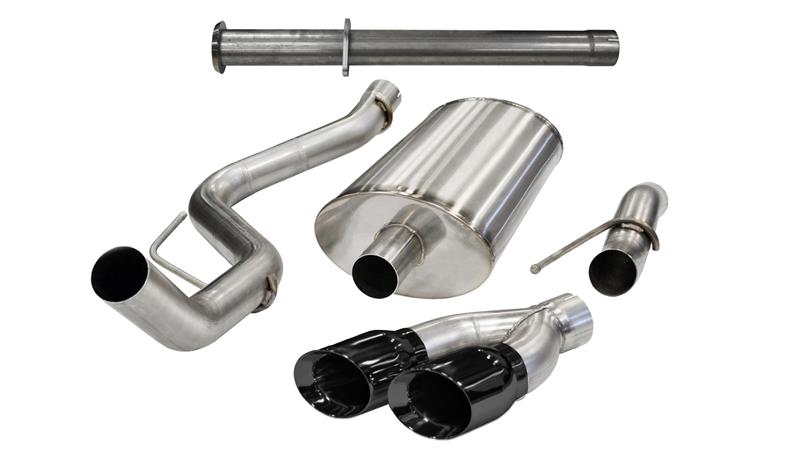 CORSA Performance 14759BLK - COR14759BLK - Corsa 2011-2014 Ford F-150 Raptor 6.2L V8 133in Wheelbase Black Xtreme Cat-Back Exhaust - Shipped in Europe - Tuningsupply.com