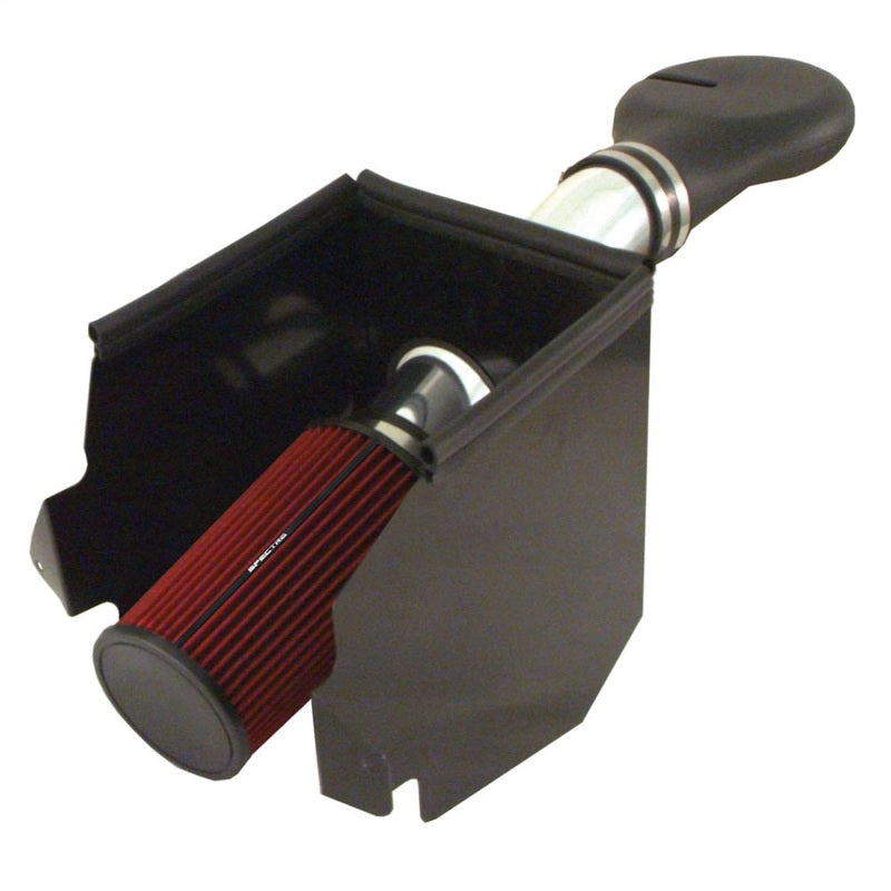 Spectre 9931 - SPE9931 - Spectre 94-01 Dodge RAM 1500/2500 V8-5.2/5.9L F/I Air Intake Kit - Polished w/Red Filter - Shipped in Europe - Tuningsupply.com