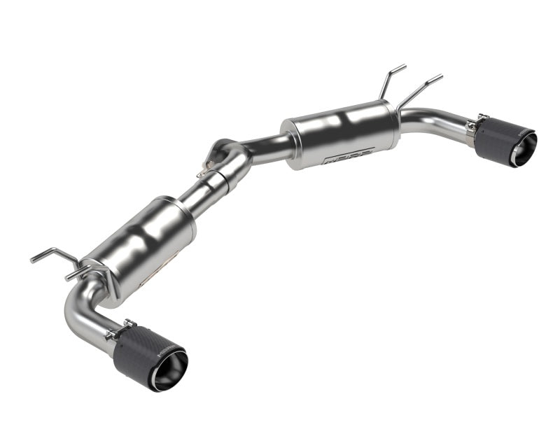 MBRP PS44503CF - MBRPS44503CF - MBRP 19-23 Mazda 3 Hatchback T304SS 2.5in Axle-Back, Dual Rear Exit w/Carbon Fiber Tips - Shipped in Europe - Tuningsupply.com