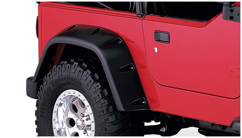 Bushwacker - BUS10030-07 - Bushwacker 97-06 Jeep TJ Max Pocket Style Flares 2pc - Black - Shipped in Europe - Tuningsupply.com