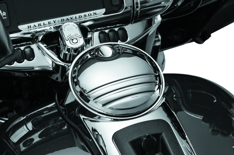 Kuryakyn 6968 - KUR6968 - Kuryakyn Tri-Line Fuel Door Chrome - Shipped in Europe - Tuningsupply.com