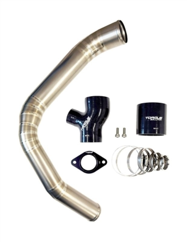 Torque Solution TS-SU-843-RW - TQSTS-SU-843-RW - Torque Solution 15-21 Subaru WRX Top Mount Charge Pipe - Titanium Brushed / Raw - Shipped in Europe - Tuningsupply.com