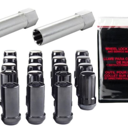 McGard 65585BK - MCG65585BK - McGard SplineDrive Tuner 23-PC Jeep JL Install Kit w/Locks & Tool (Cone) M14X1.5 / 22m Hex - Black - Shipped in Europe - Tuningsupply.com