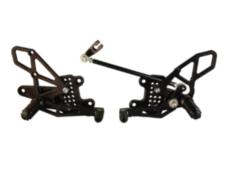 Vortex Racing RS273K - VTXRS273K - Vortex Racing 08-16 Honda CBR1000 RR Adjustable Rearsets- Black - Shipped in Europe - Tuningsupply.com