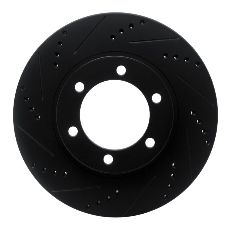 R1 Concepts 633-76126L - RNC633-76126L - R1 03-09 Lexus GX470 Front Left Drilled & Slotted Black Brake Rotor - Shipped in Europe - Tuningsupply.com