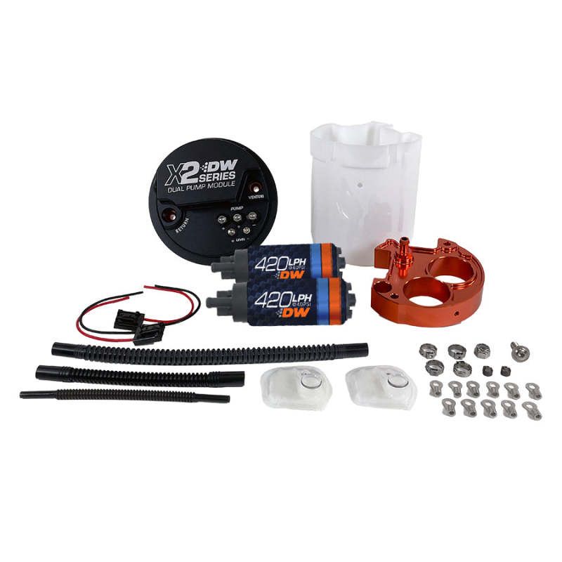 DeatschWerks 9-421-7050 - DWK9-421-7050 - Deatschwerks X2 Series Fuel Pump Module with Dual DW420 Pumps For 2008-21 WRX/STI - Shipped in Europe - Tuningsupply.com