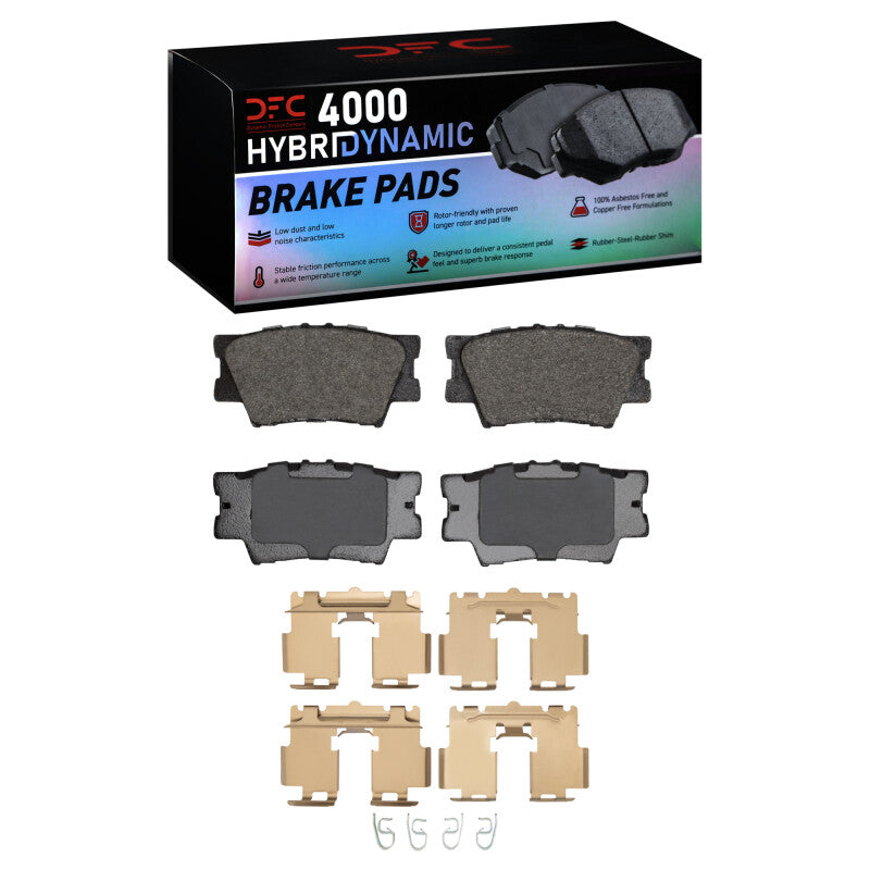 DFC - DFC4000-1632-02 - DFC 07-18 Lexus ES350 Rear 4000 HybriDynamic Brake Pads and Hardware Kit - Shipped in Europe - Tuningsupply.com