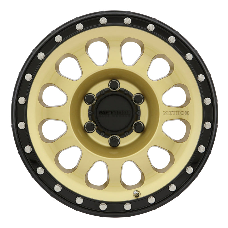 Method Wheels - MRWMR31578560100 - Method MR315 17x8.5 0mm Offset 6x5.5 106.25mm CB Gold/Black Street Loc Wheel - Shipped in Europe - Tuningsupply.com