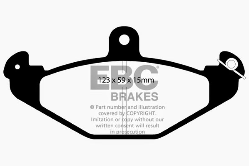 EBC DP4885R - EBCDP4885R - EBC 92-00 Dodge Viper 8.0 Yellowstuff Rear Brake Pads - Shipped in Europe - Tuningsupply.com