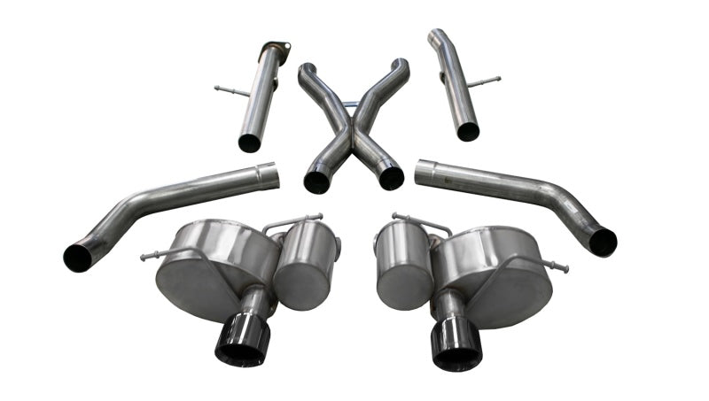 CORSA Performance 21058BLK - COR21058BLK - Corsa 2012-21 Jeep Grand Cherokee SRT 2.75in Dual Rear Xtreme Cat-Back Exhaust - Black PVD TipFinish - Shipped in Europe - Tuningsupply.com