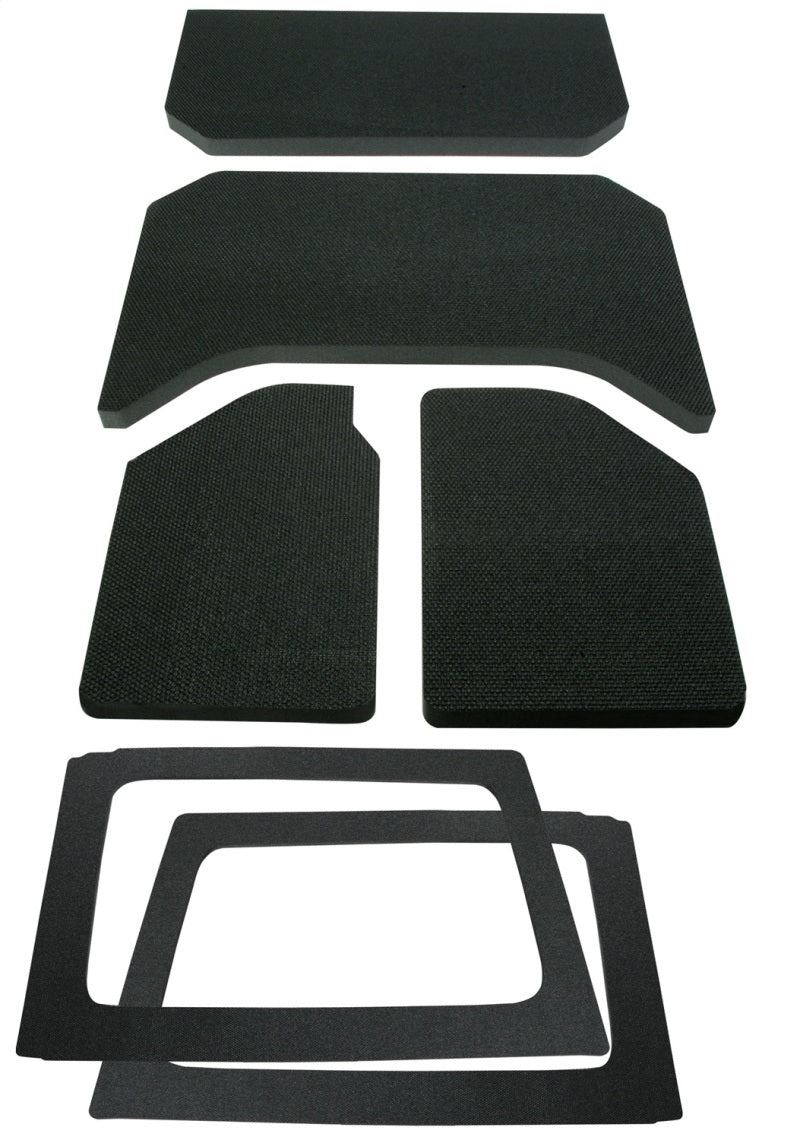 DEI 50290 - DEI50290 - DEI 11-18 Jeep Wrangler JK 4-Door Boom Mat Complete Headliner Kit - 6 Piece - Black - Shipped in Europe - Tuningsupply.com