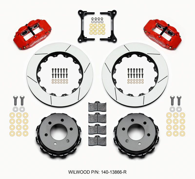 Wilwood 140-13866-R - WIL140-13866-R - Wilwood Narrow Superlite 4R RearTruck Kit 14.25in Red 2012-Up Ford F150 (6 lug) - Shipped in Europe - Tuningsupply.com