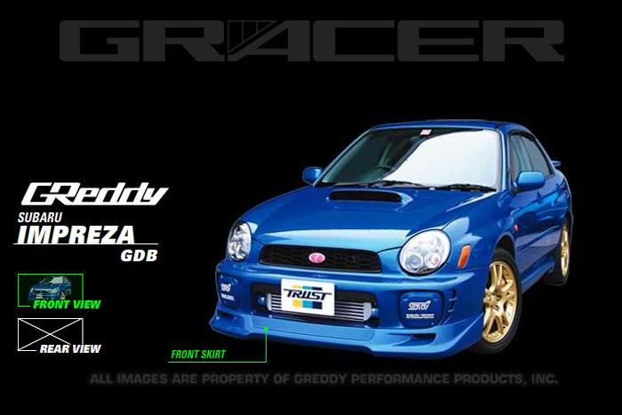GReddy - GRE17060052 - GReddy 02-03 WRX Polyurethane Front Lip Spoiler ** Must ask/call to order** - Shipped in Europe - Tuningsupply.com