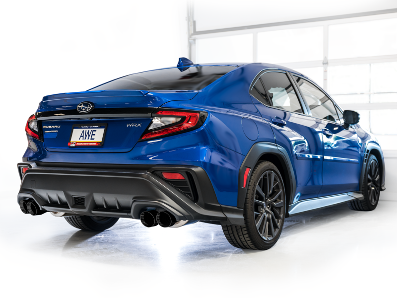 AWE Tuning 3020-43424 - AWE3020-43424 - AWE Tuning 22-25 Subaru VB WRX Track Edition Axle-Back Exhaust - Diamond Black Tips - Shipped in Europe - Tuningsupply.com