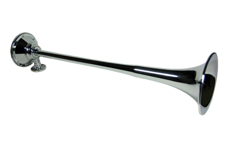 Kleinn Air Horns 411 - KLE411 - Kleinn Chrome Roof Mount Single Horn/ 21.5In - Chrome-Plated Spun Copper - Shipped in Europe - Tuningsupply.com
