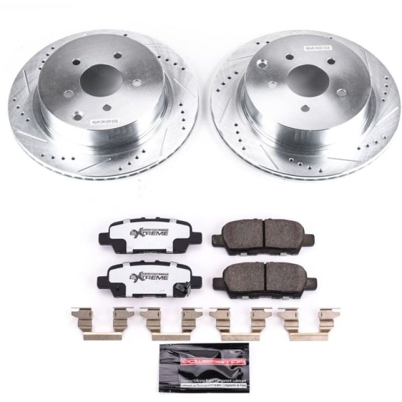 PowerStop K8021-26 - PSBK8021-26 - Power Stop 18-19 Infiniti Q50 Rear Z26 Street Warrior Brake Kit - Shipped in Europe - Tuningsupply.com